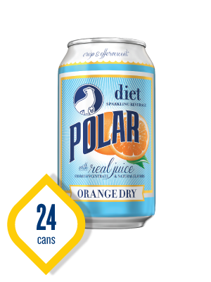 Polar Sparkling Diet Orange Dry